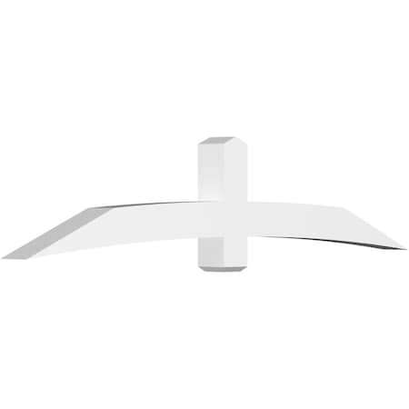 Ekena Millwork Bellingham Architectural Grade PVC Gable Bracket, 96"W x 20"H x 6"D x 6"F, 5/12 Pitch GBP096X20X0606BEL00